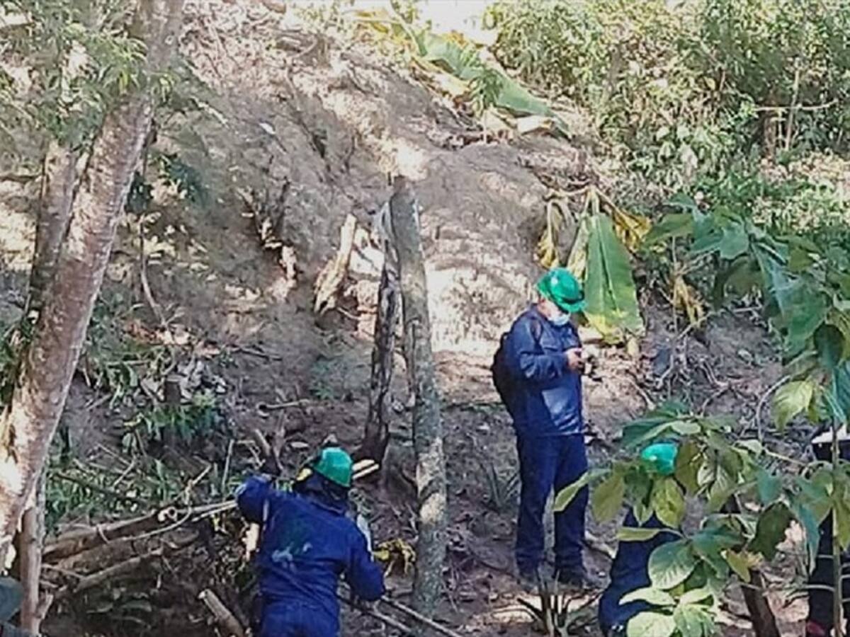Seis hectáreas afectadas por minería ilegal en Lebrija, Santander
