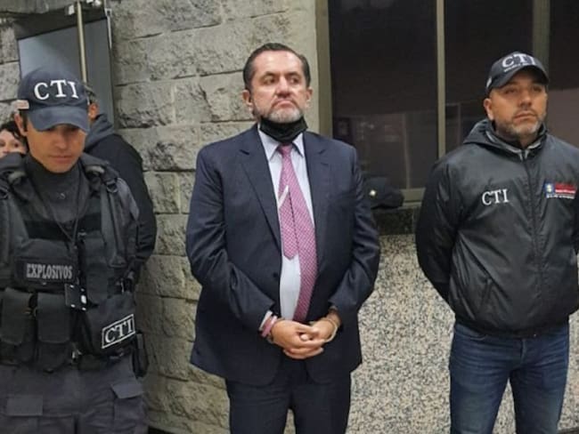 Mario Castaño, detenido por el CTI de la Fiscalía. Foto: Fiscalía.