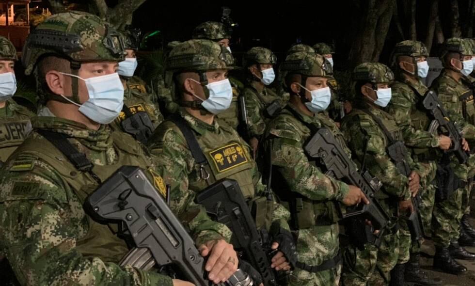 Ene. 08/2022300 soldados reforzarán la seguridad en Cali tras atentado del ELN a la Policia.
Foto: Colprensa/El País
