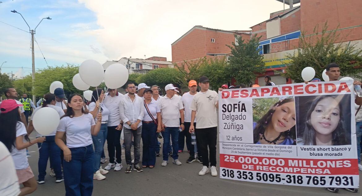 Sofía Delgado Zuñiga desapareció el pasado 29 de septiembre en Villagorgona, Candelaria. Foto: Alcaldía de Candelaria.