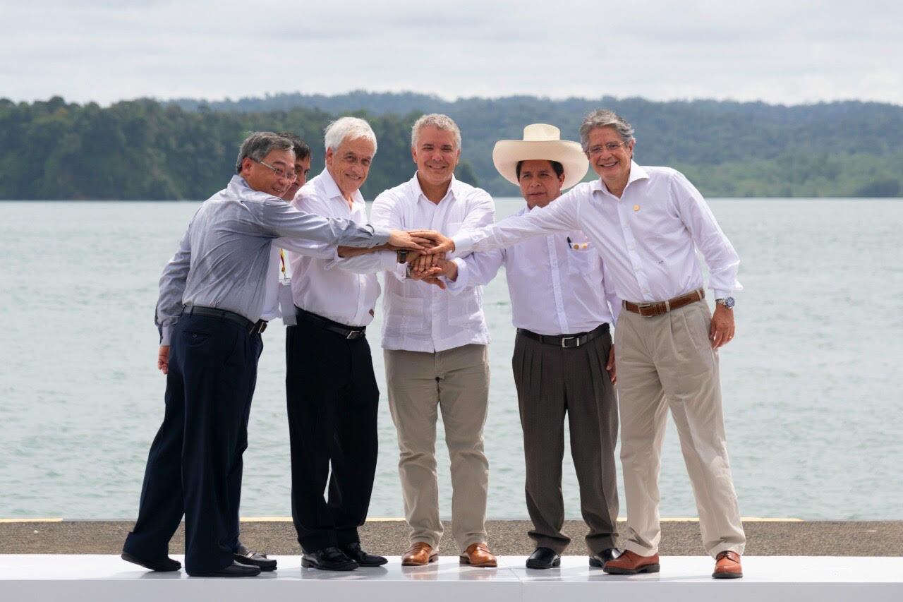 Países miembros de la Alianza del Pacífico firman tratado de libre comercio con Singapur. Foto/Presidencia de la República.