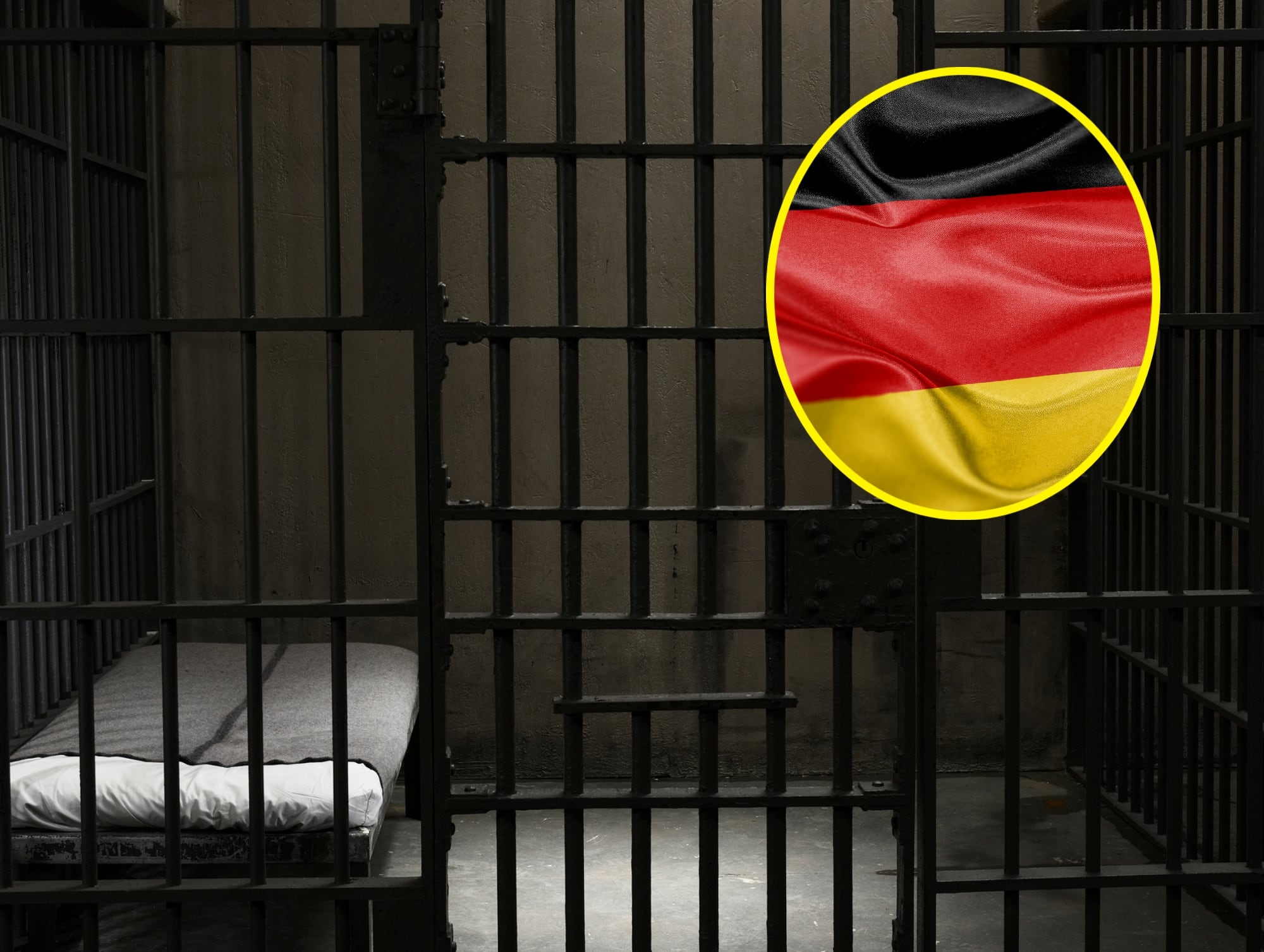 Imagen de referencia de cárcel y bandera de Alemania. I Fotos: Getty Images.