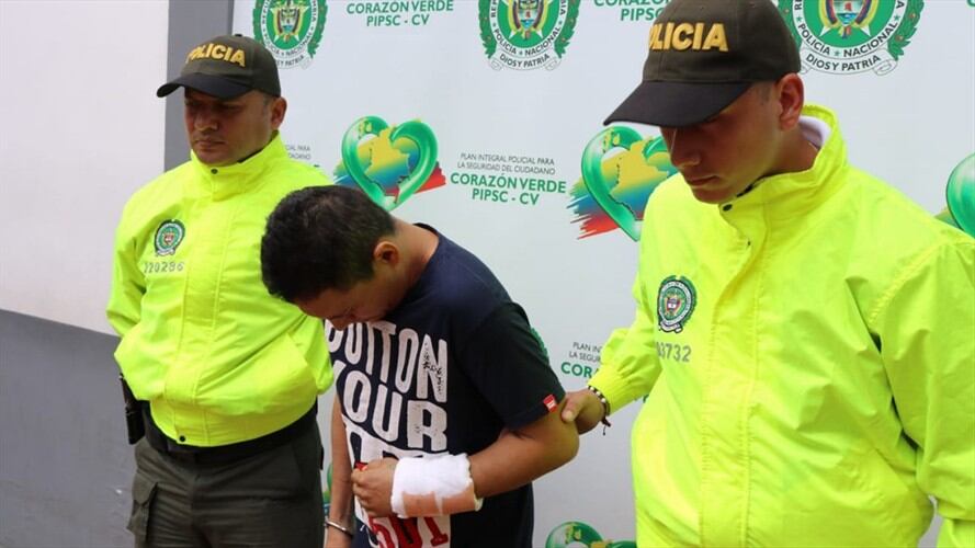 Capturan a uno de los implicados en robo a carro de valores en Cali. Foto: Policía Nacional