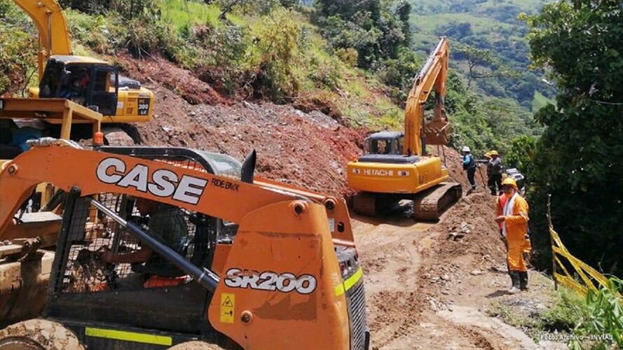 Vía Los Llanos – Tarazá. Foto: Cortesía Invías