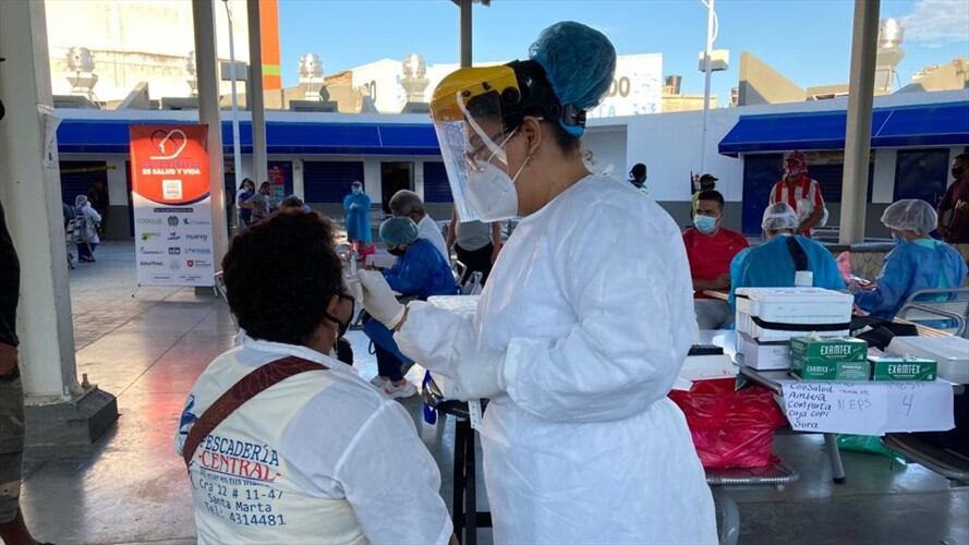 Descartan cierre del mercado público de Santa Marta por brote de COVID-19. Foto: Cortesía: Alcaldía de Santa Marta