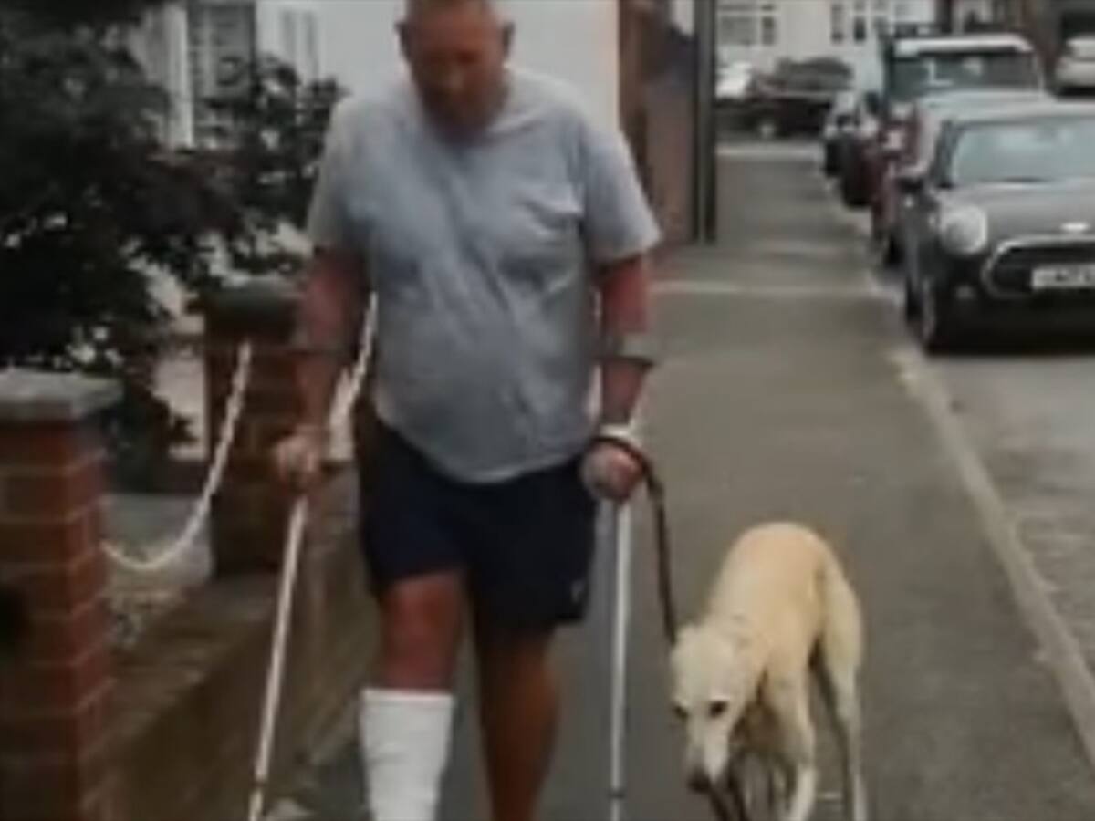 Video: Hombre descubrió que su perro no estaba cojo, solo lo estaba imitando por compasión