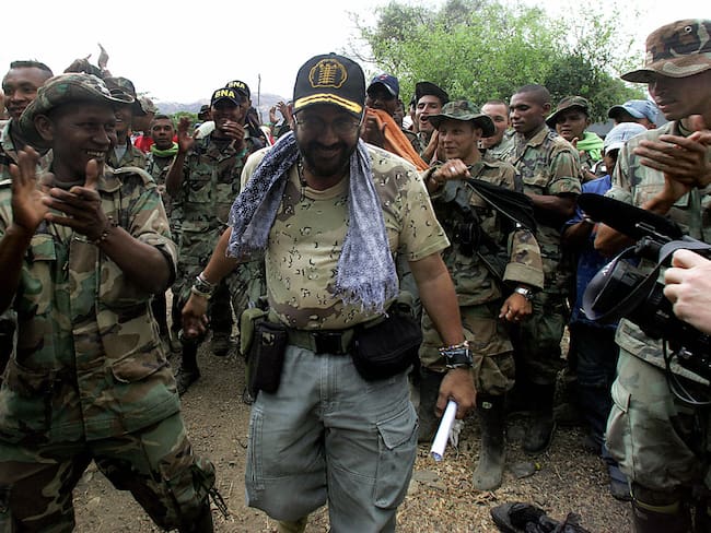 Rodrigo Tovar (C), alias "Jorge 40", excomandante de las Autodefensas Unidas de Colombia (AUC) paramilitar derechista "Bloque Norte".