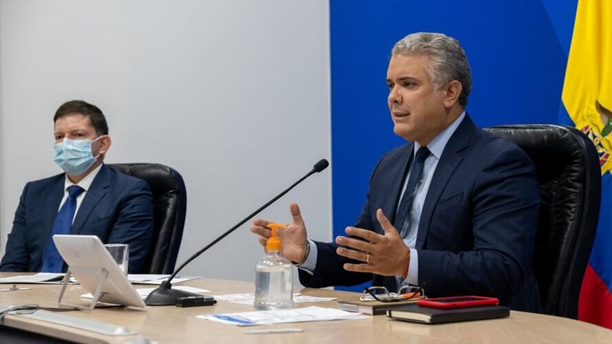 El presidente Iván Duque se pronunció sobre la imputación de la JEP a los excabecillas de las Farc por el delito de secuestro. Foto: Presidencia de la República