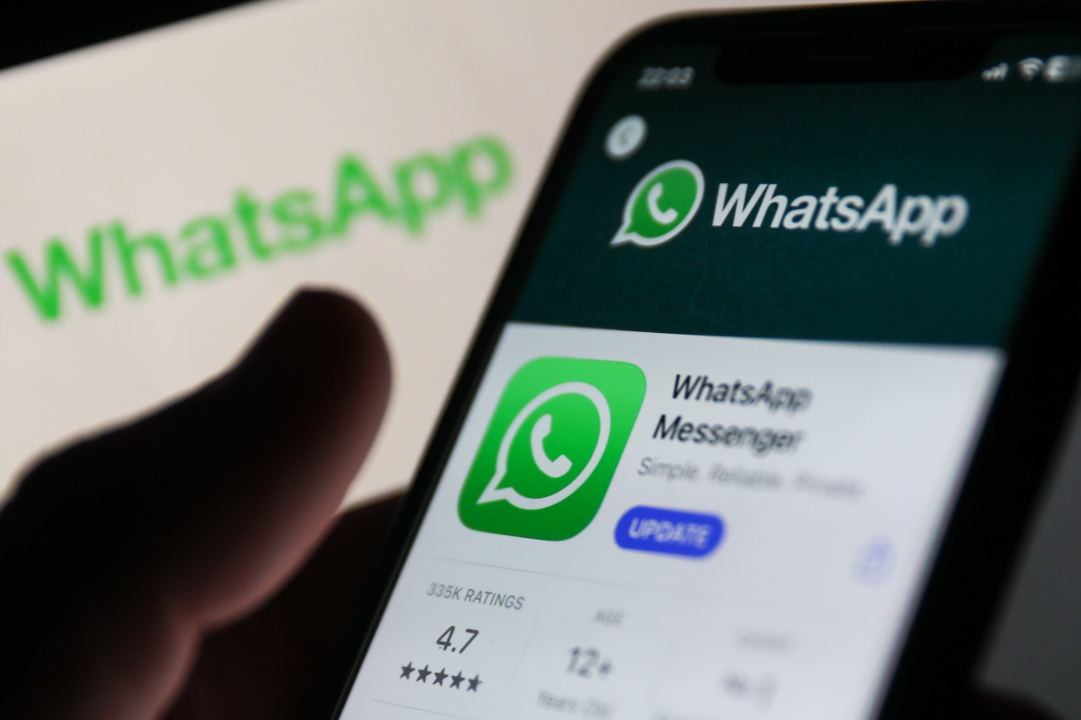 Vista de WhatsApp desde Google Play Store (GettyImages)