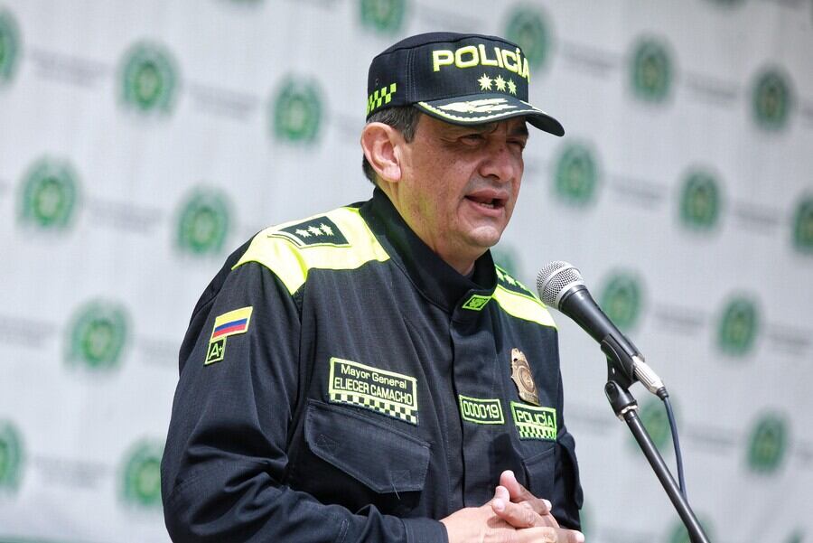 General de la Policía Metropolitana de Bogotá, Eliecer Camacho. Foto: Colprensa.