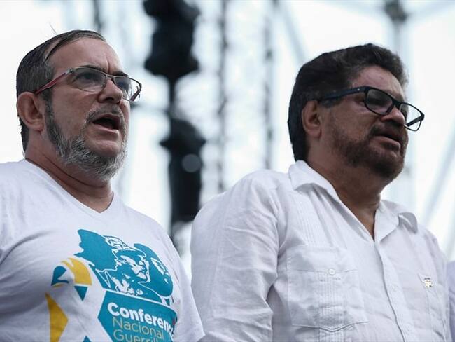 "Iván Márquez" y "Timochenko". Foto: Colprensa