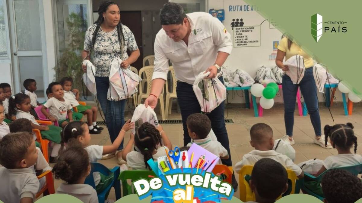 Cemento País impulsa la educación con su campaña ‘De Vuelta al Cole’