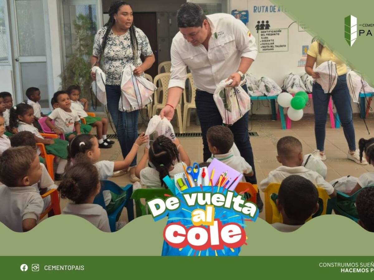 Cemento País impulsa la educación con su campaña ‘De Vuelta al Cole’