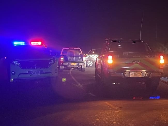 Dos policías heridos tras explosión en Barrancabermeja, Santander. Foto: Suministrada.