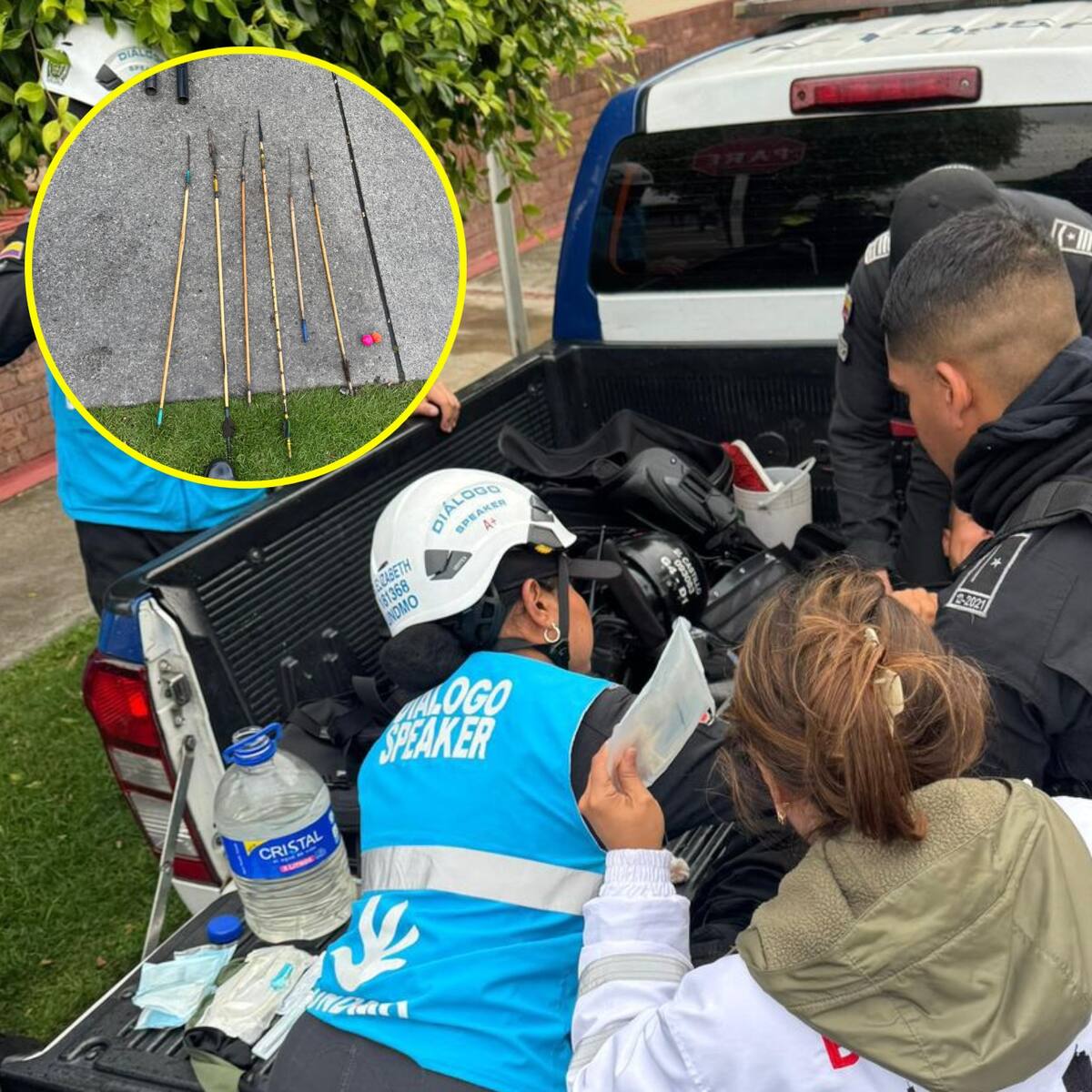 Alteración de orden público en Bogotá: cuatro policías heridos con flechas