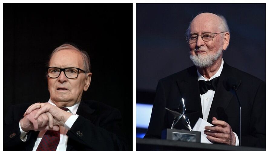 Ennio Morricone y John Williams. Foto: Getty Images