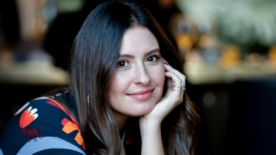 Taliana Vargas en el lanzamiento de su colección de ropa. Foto: Colprensa/Diego Pineda