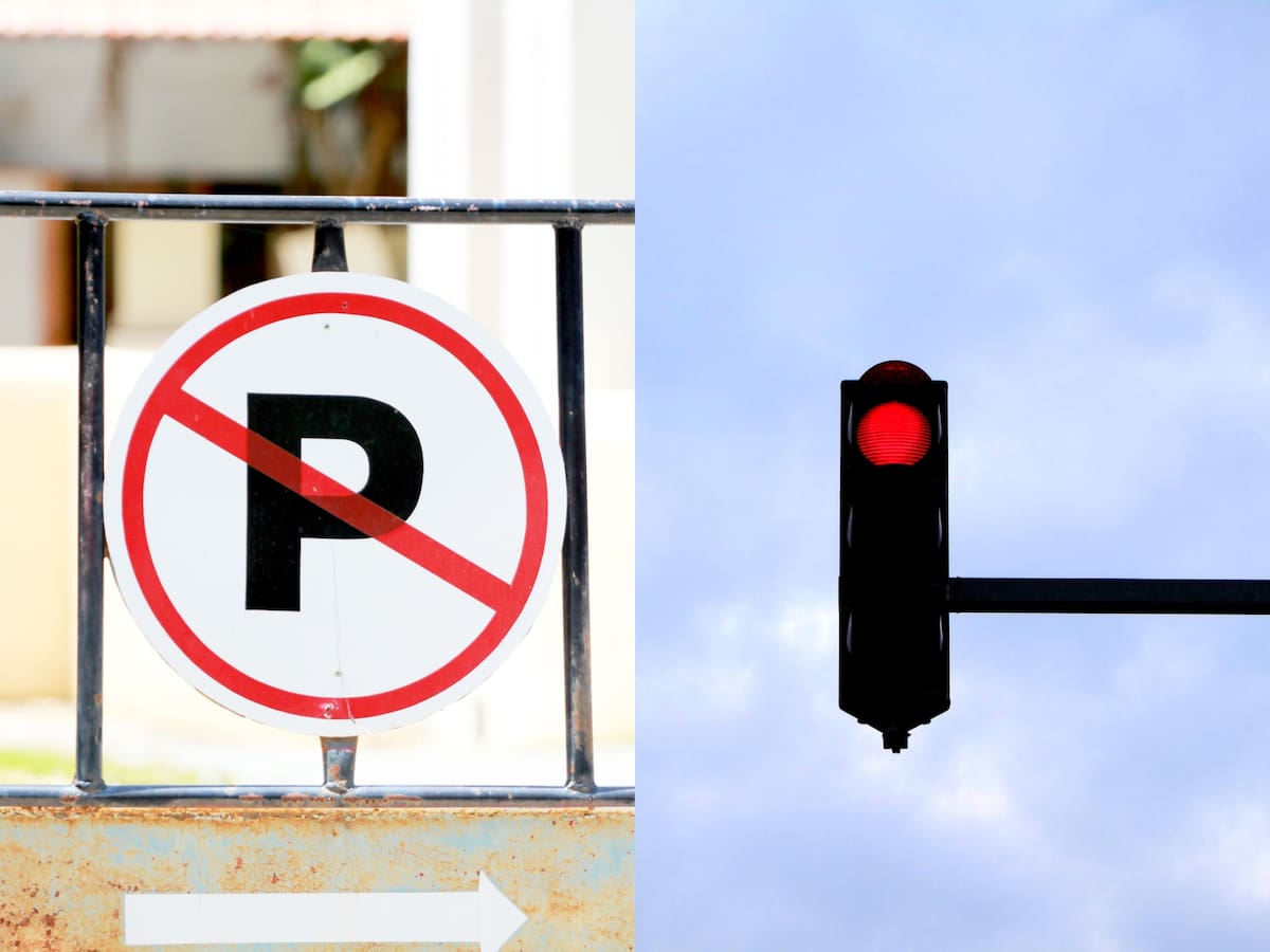 Cuál multa es más cara en Colombia: Estacionar en lugar prohibido o pasar semáforo en rojo