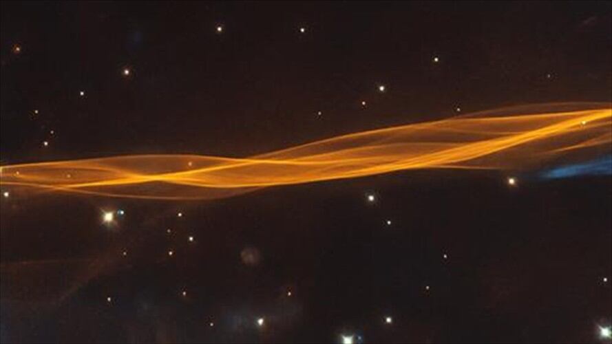 Sección de la onda expansiva de la supernova Cygnus . Foto: Europa Press