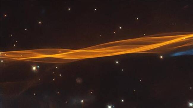 Sección de la onda expansiva de la supernova Cygnus . Foto: Europa Press