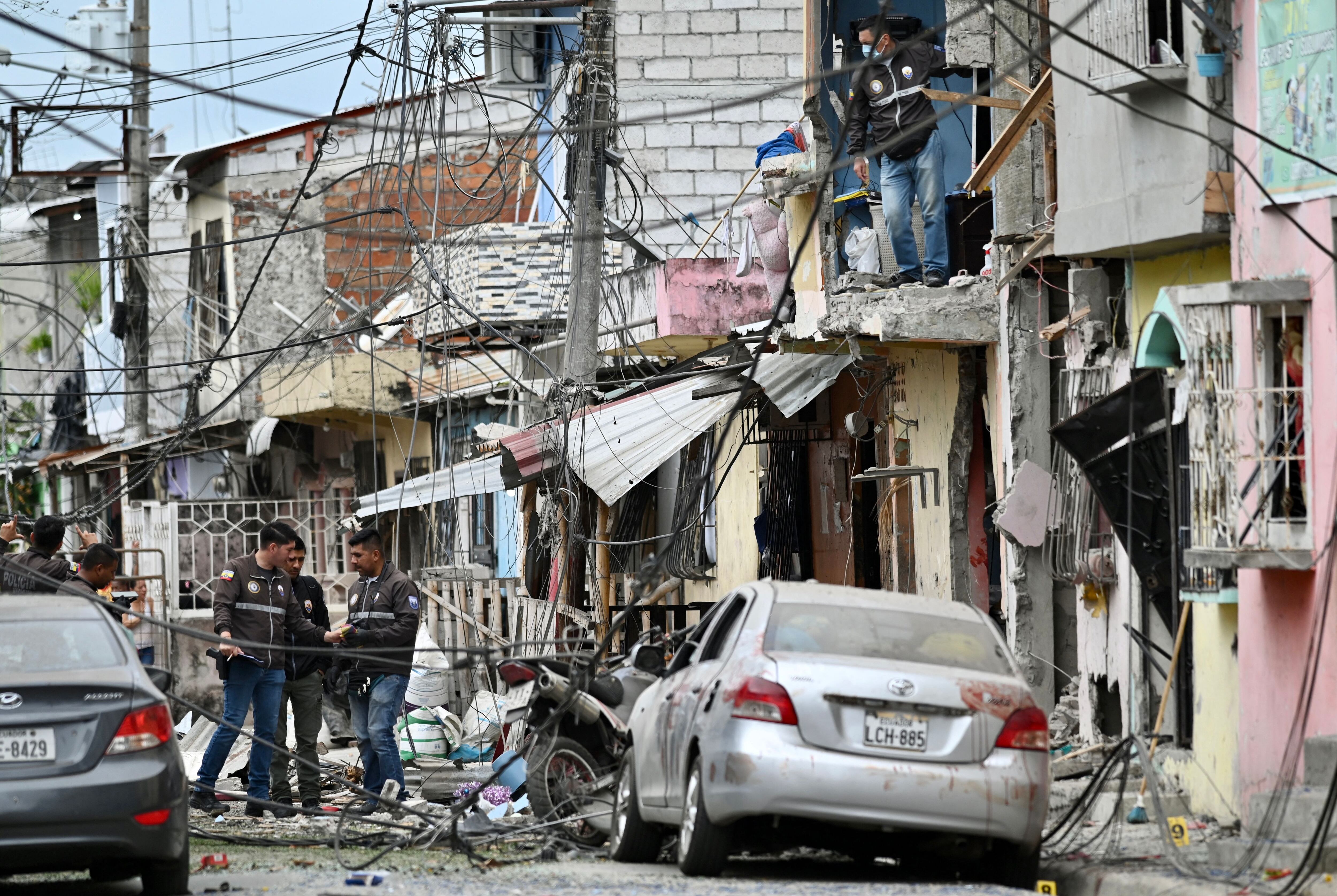 Explosión en Guayaquil, Ecuador. Foto: MARCOS PIN/AFP via Getty Images