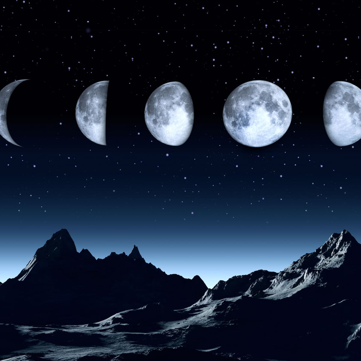 ¿Qué diferencia hay entre la Luna creciente y Luna menguante? Significado de cada una