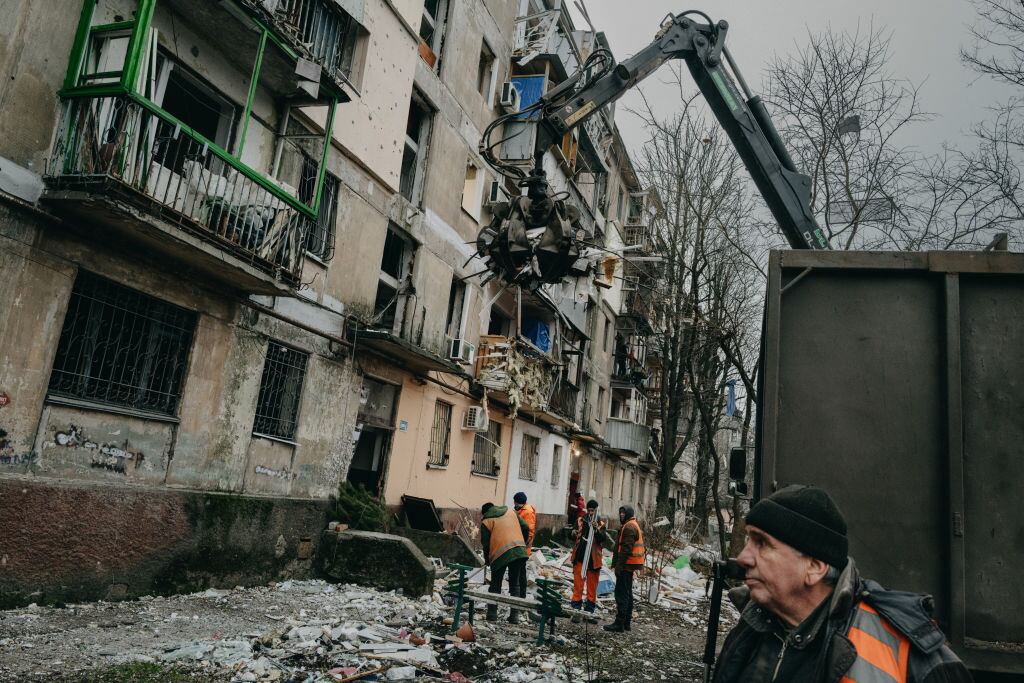 Dnipro, Ucrania, tras bombardeo ruso. (Photo by Wojciech Grzedzinski for The Washington Post via Getty Images)