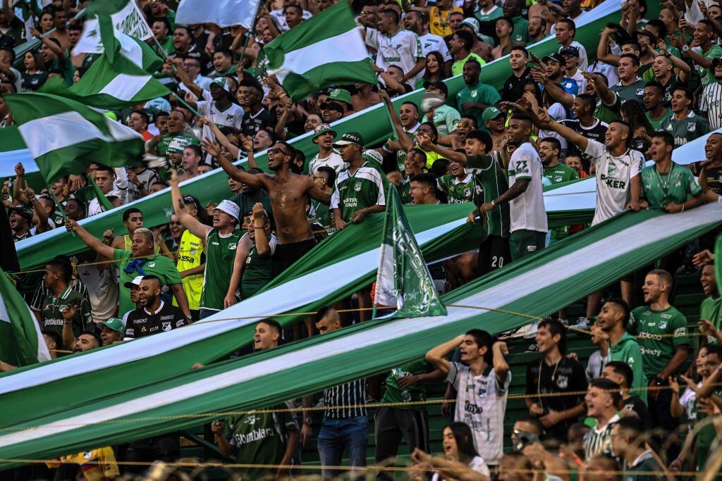 Hinchas del Deportivo Cali. Foto: Getty Images.