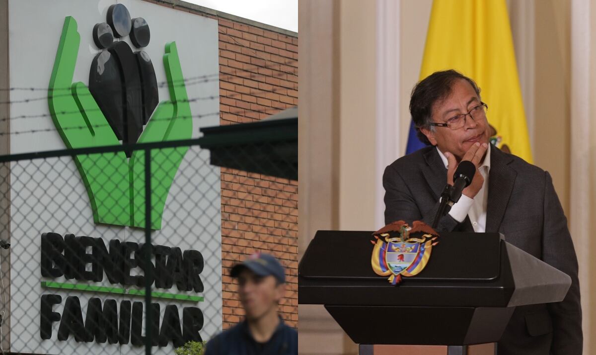 Imagen de referencia del ICBF y Gustavo Petro. Fotos: Colprensa (Juan Pérez y Álvaro Tavera)