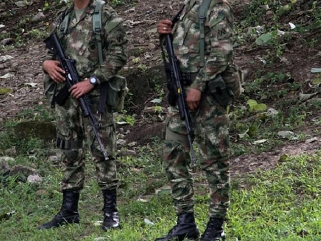 Cuatro militares muertos y dos más heridos en combates en Antioquia. Foto: Colprensa