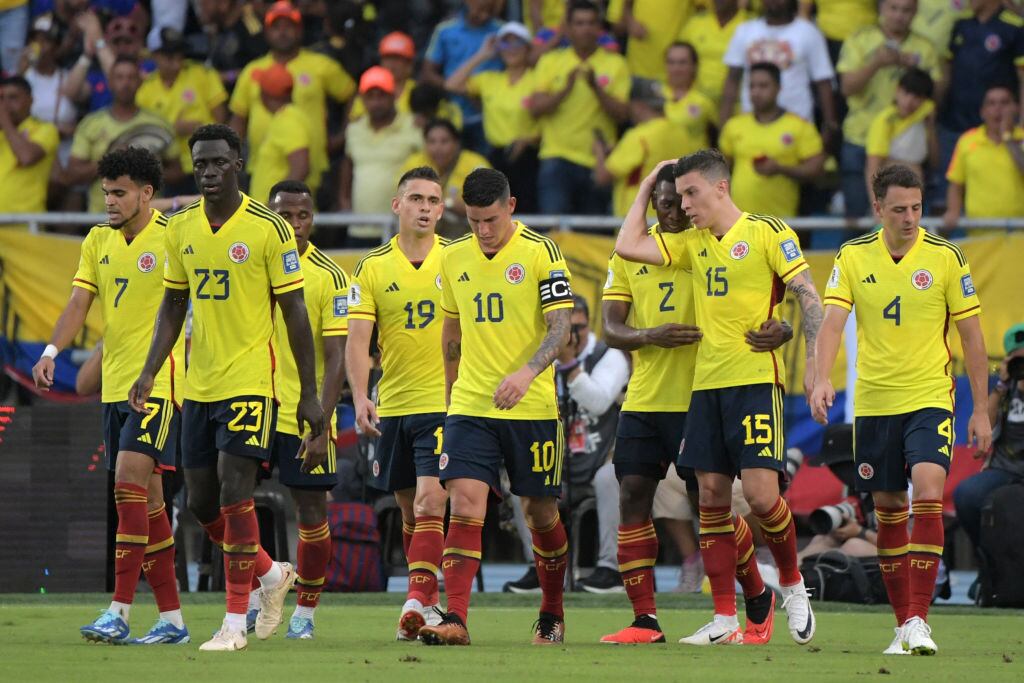 Selección Colombia vs. Uruguay por Eliminatorias Sudamericanas. Foto: RAUL ARBOLEDA/AFP via Getty Images.