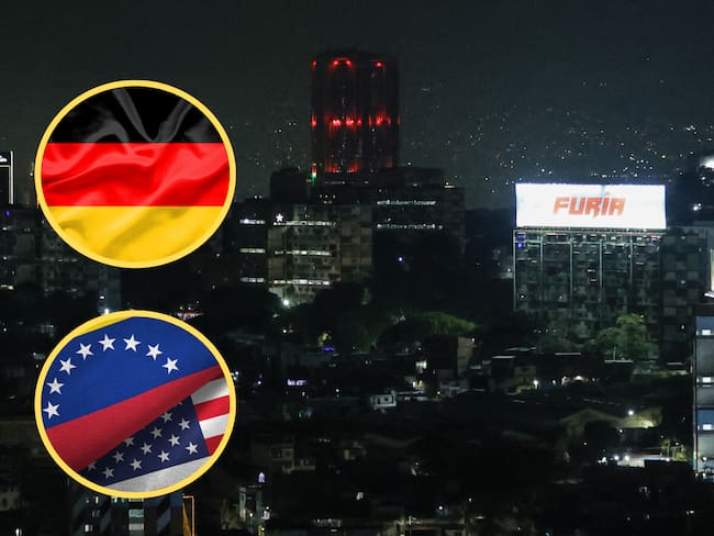 Caracas durante los bombardeos estadounidenses. Foto: Pedro Rances MatteEstados Unidos y Venezuela, Alemania. Fotos: Getty Images.