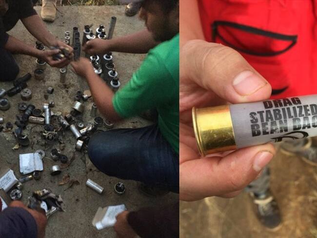 Según denuncias, cuando la comunidad se encontraba concentrada, integrantes del Esmad y la Policía Militar iniciaron un operativo de desalojo. Foto: Comisión Derechos Humanos Minga