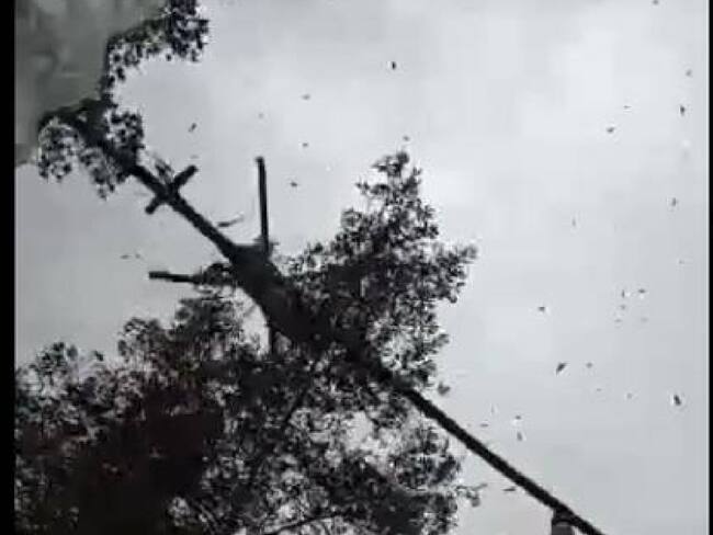 Helicópero /tomada del video.