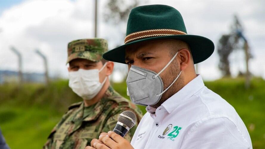 El director de Corpoboyacá, Herman Amaya, mencionó que la autoridad encargada de hacer las investigaciones es la Anla.. Foto: Corpoboyacá