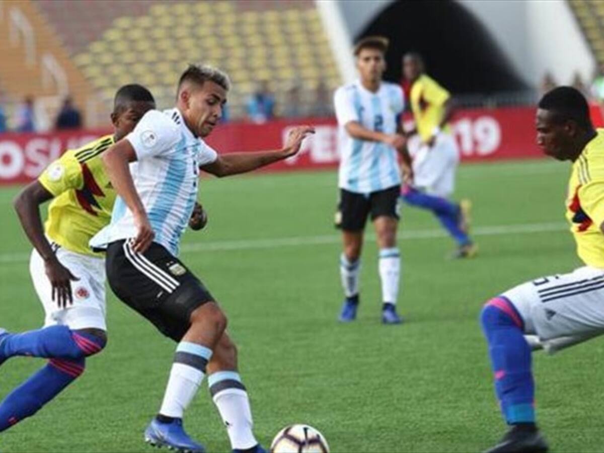 2-1 perdió Colombia ante Argentina en el Sudamericano Sub-17