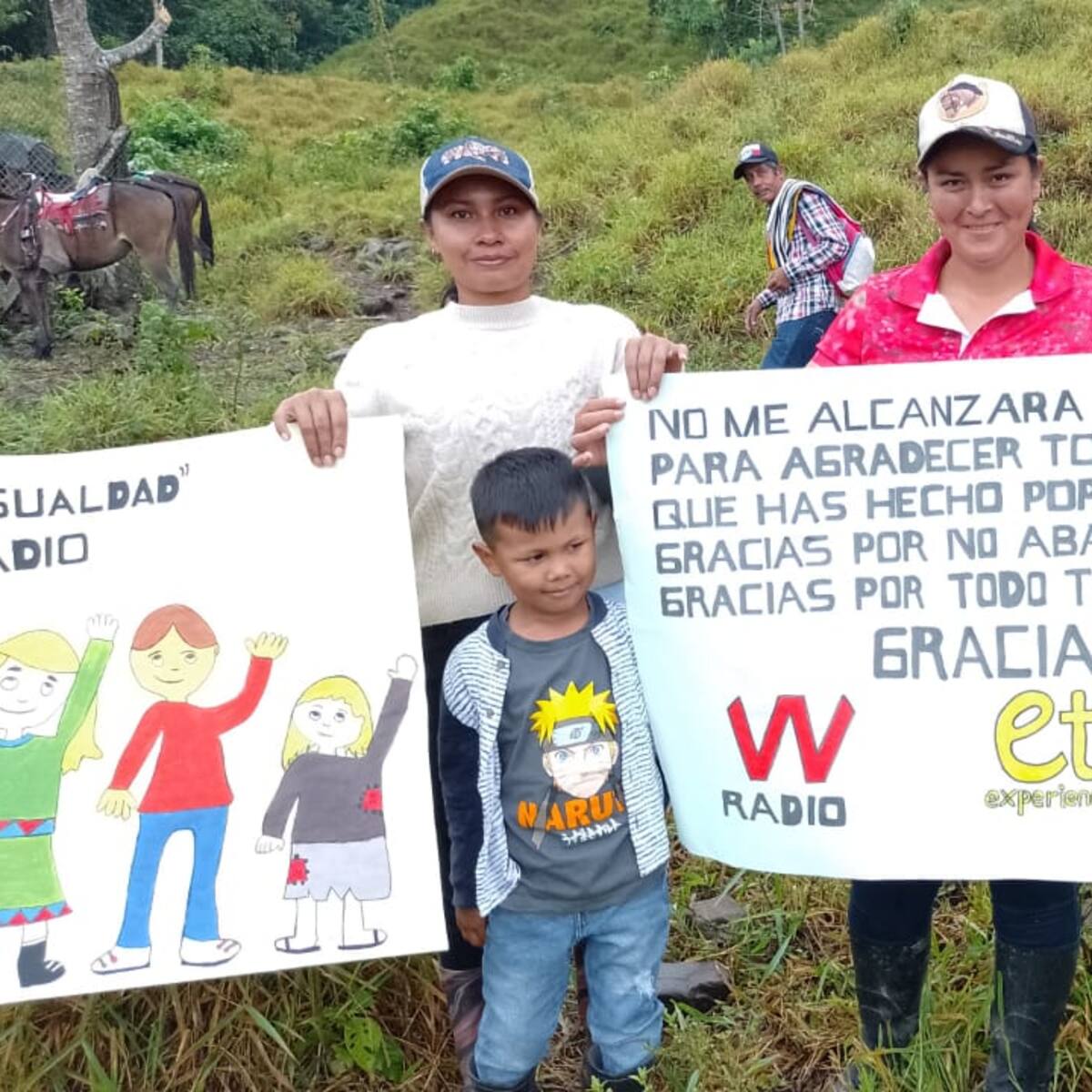 Con carteles: así recibieron en Labranzagrande a Soluciones W