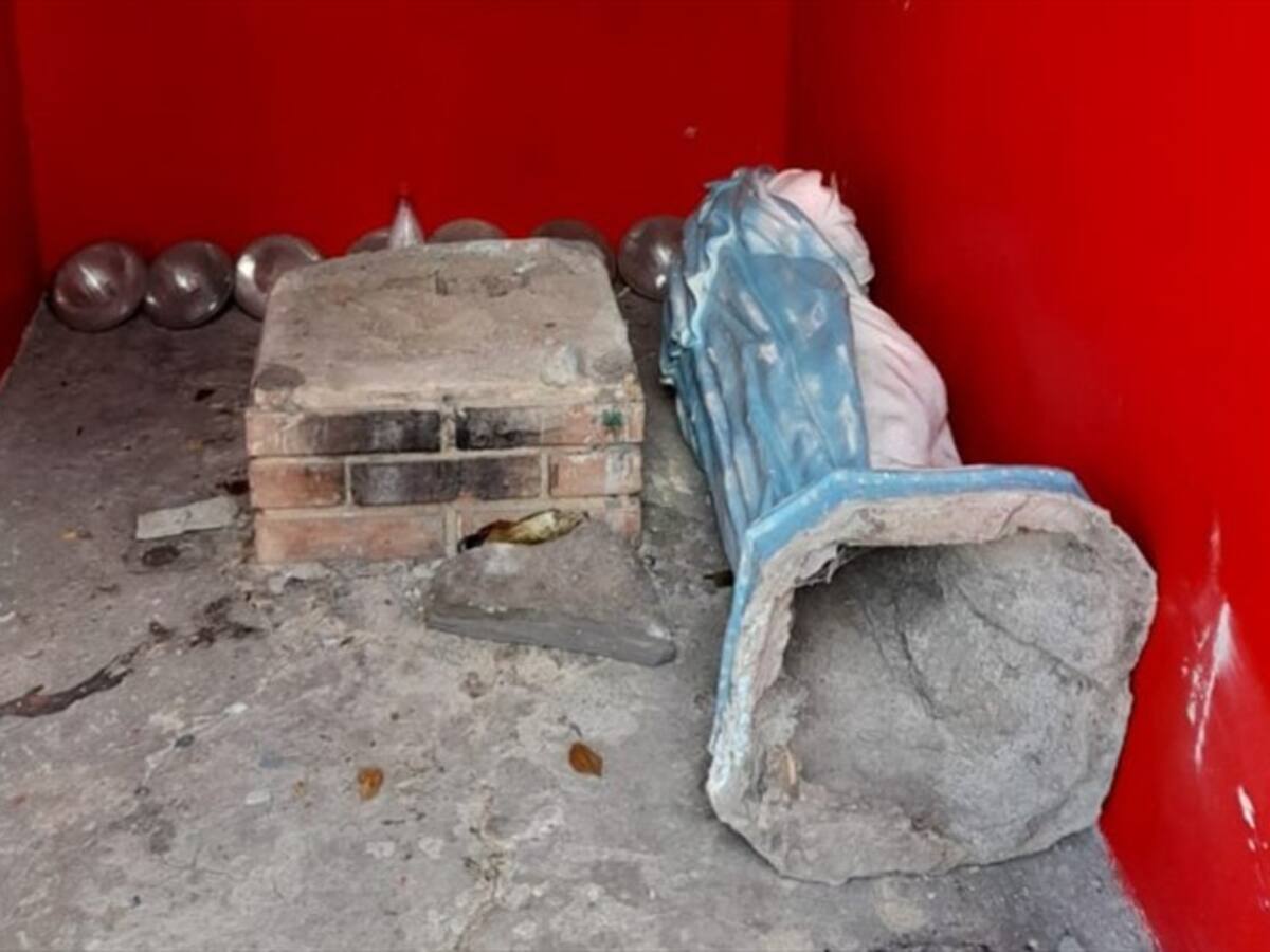Desadaptados destruyeron varias imágenes religiosas de una capilla del occidente de Boyacá