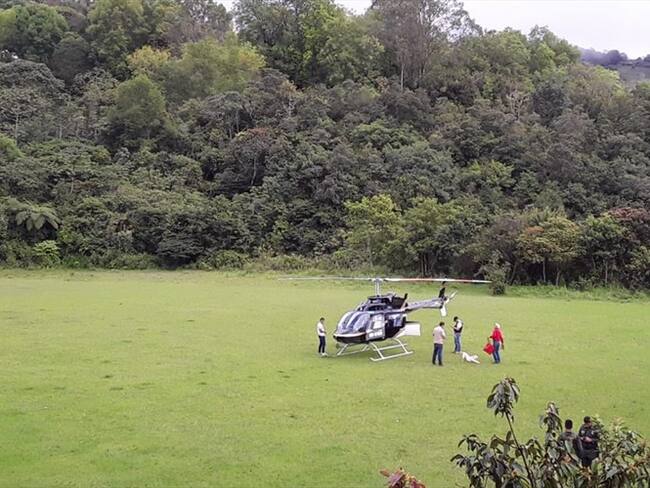 La aeronave fue atacada con disparos en medio del asalto . Foto: Cortesía