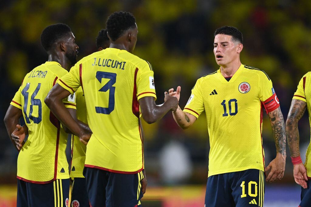 Selección Colombia ante Venezuela en Eliminatorias. (Foto: JUAN BARRETO / AFP) (Photo by JUAN BARRETO/AFP via Getty Images)