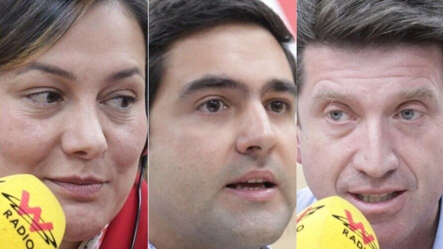 Hoyos, Molano y Garzón, precandidatos del Centro Democrático a la Alcaldía de Bogotá. Foto: La WCon Vicky Dávila