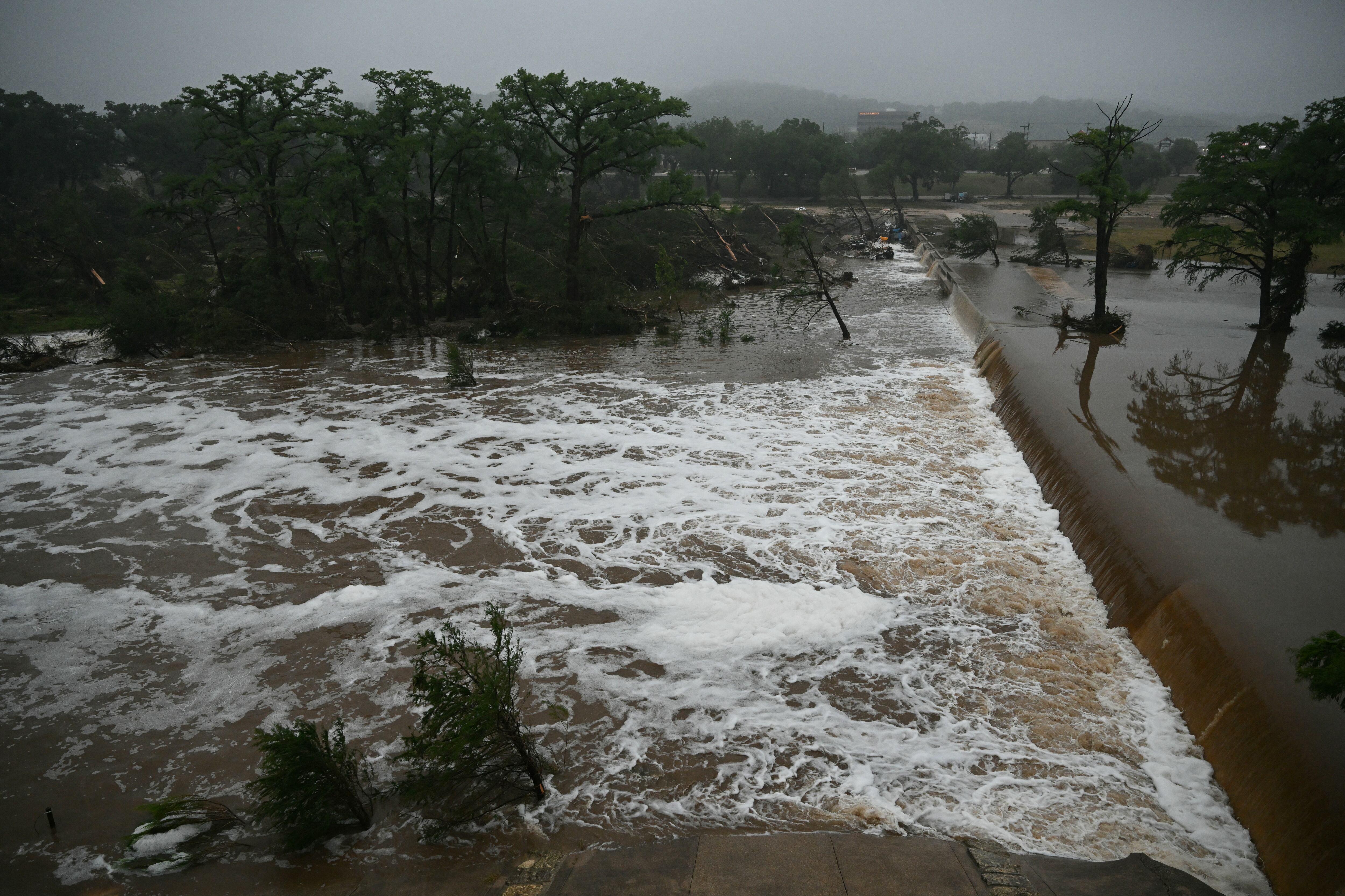 Inundaciones en Texas. Foto: RONALDO SCHEMIDT/AFP via Getty Images.      