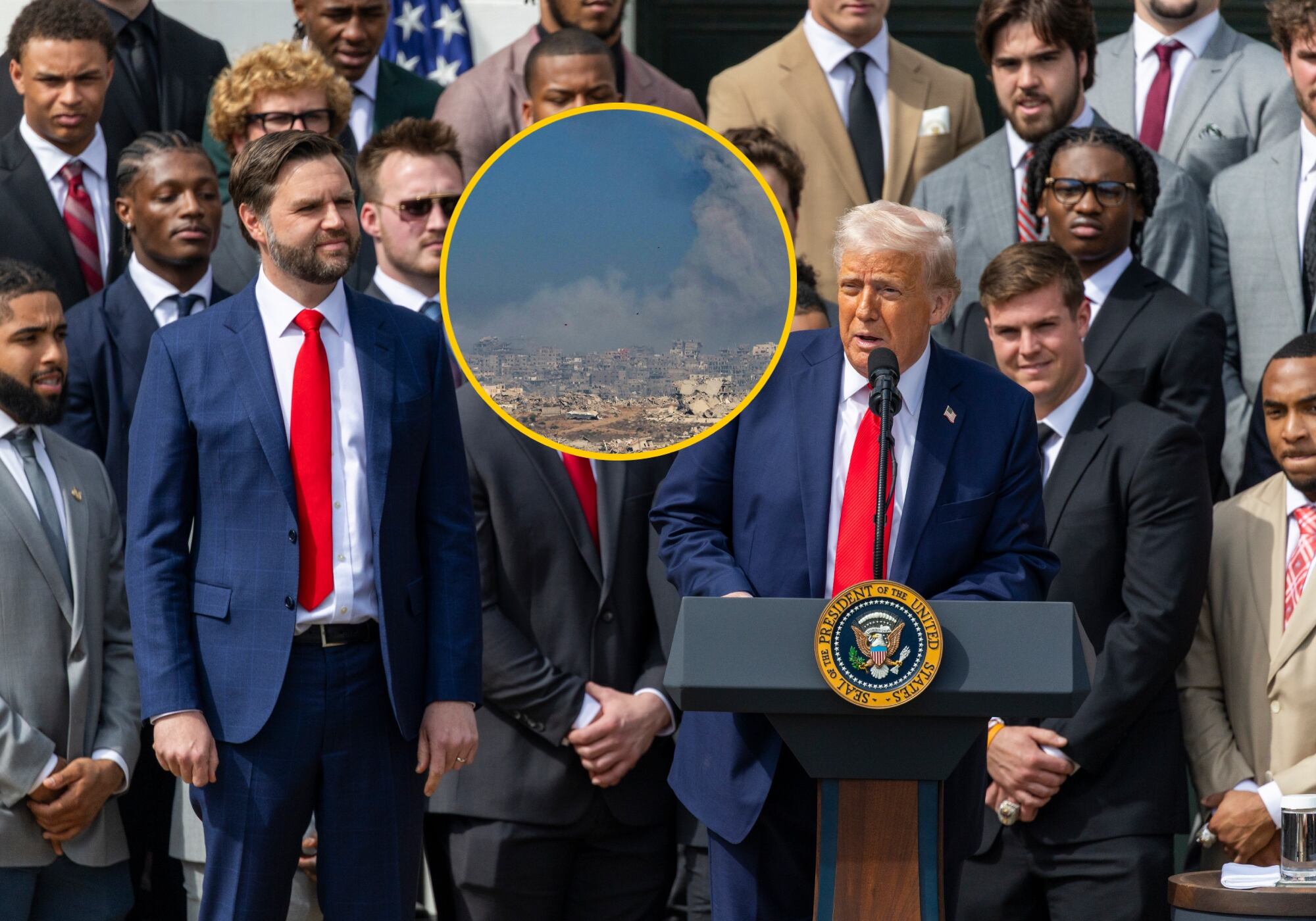 Trump quiere que Gaza y Cisjordania sean controladas por quienes “viven allí”: JD Vance. Foto: EFE.