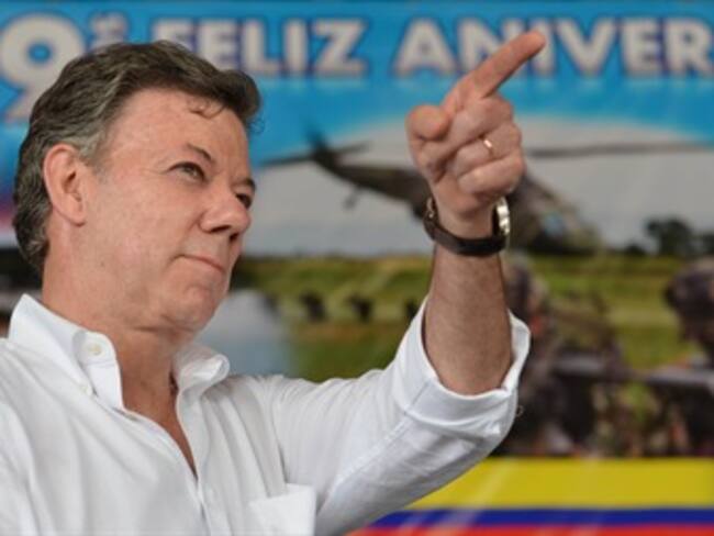 El presidente Juan Manuel Santos decretará el incremento del salario mínimo. Foto: Presidencia