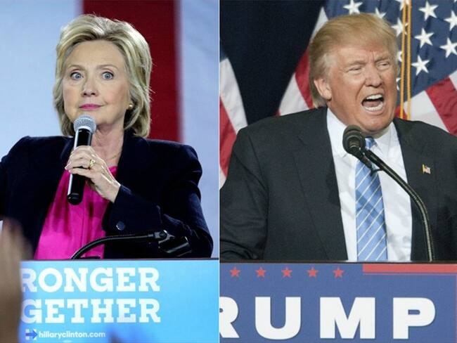 La demócrata Hillary Clinton y el republicano Donald Trump, candidatos a la Casa Blanca. Foto: Agencia EFE