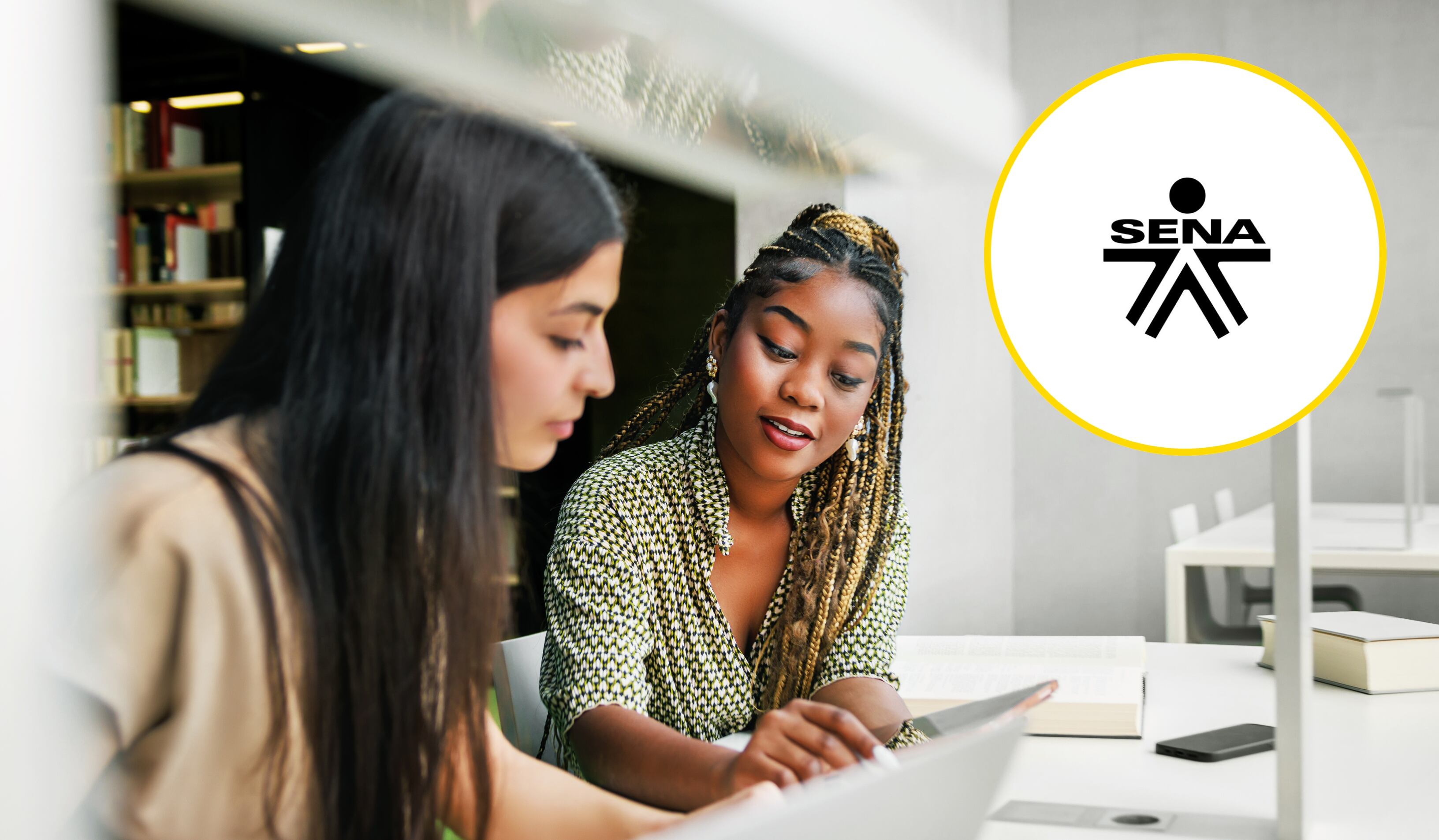 Referencia de estudiantes inscribiéndose. Foto: Tom Werner/ Getty Images/ página del SENA. 