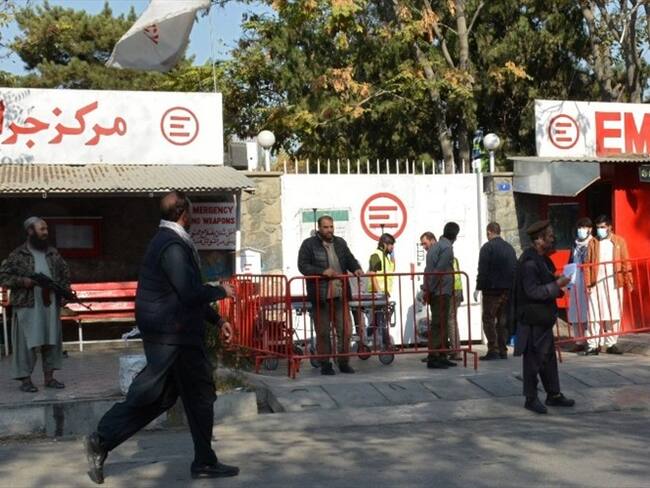 Explosión en un hospital militar en Kabul. Foto: Getty Images