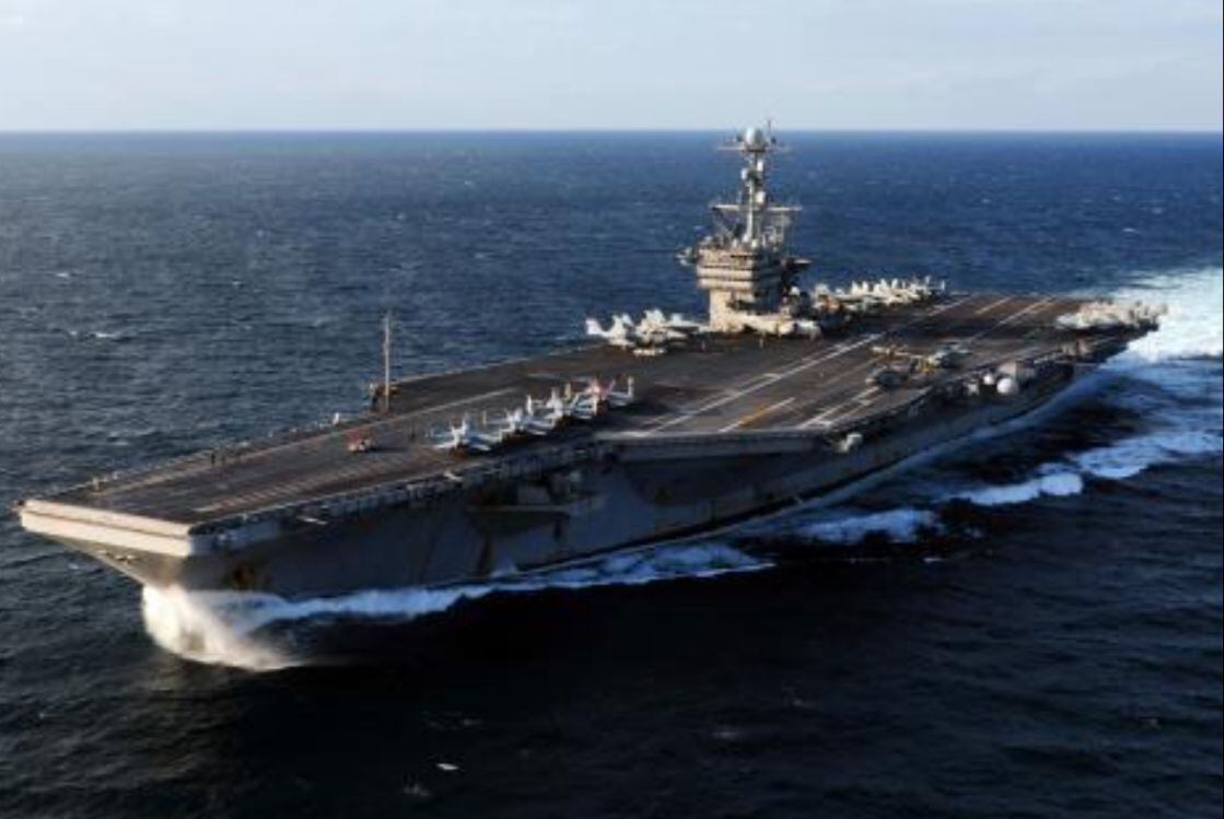 Portaaviones de Estados Unidos. Foto: Suministrada Armada Colombia
