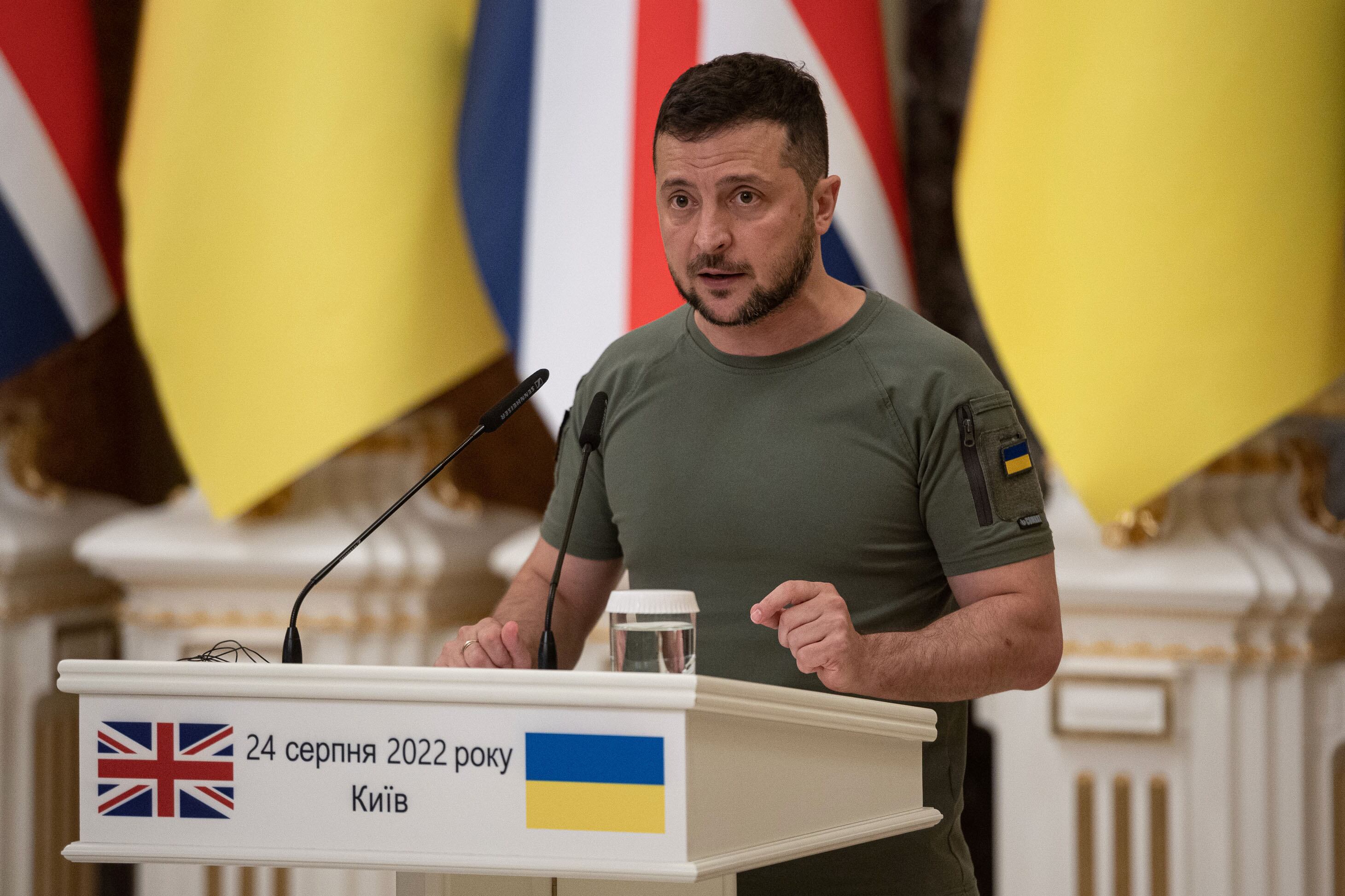 Volodymyr Zelensky. (Photo by Alexey Furman/Getty Images)