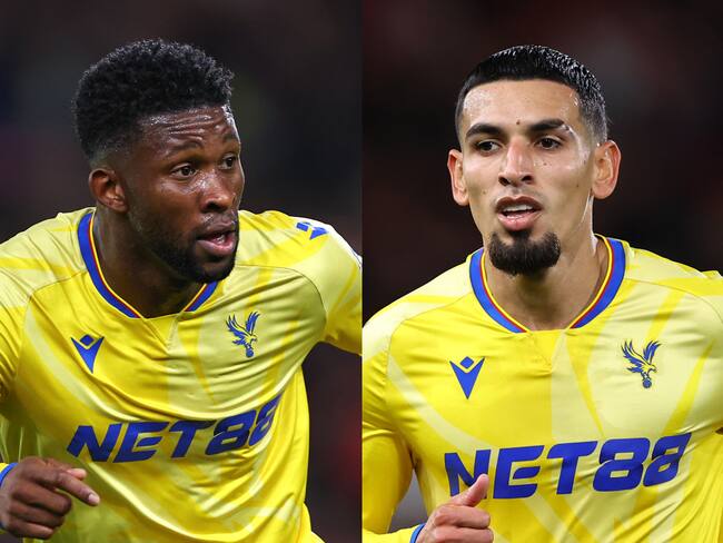 Jefferson Lerma y Daniel Muñoz del Crystal Palace (Robbie Jay Barratt - AMA / Getty Images)